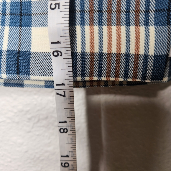 Lulu's White and Blue Mini Pencil Skirt with Slit Womens Size Large NWT - Picture 10 of 11